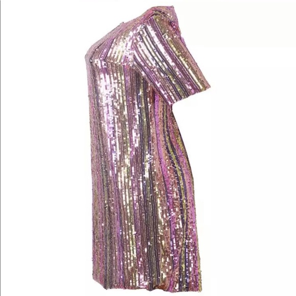 Multi Color Sequined Dress - Picture 4 of 5